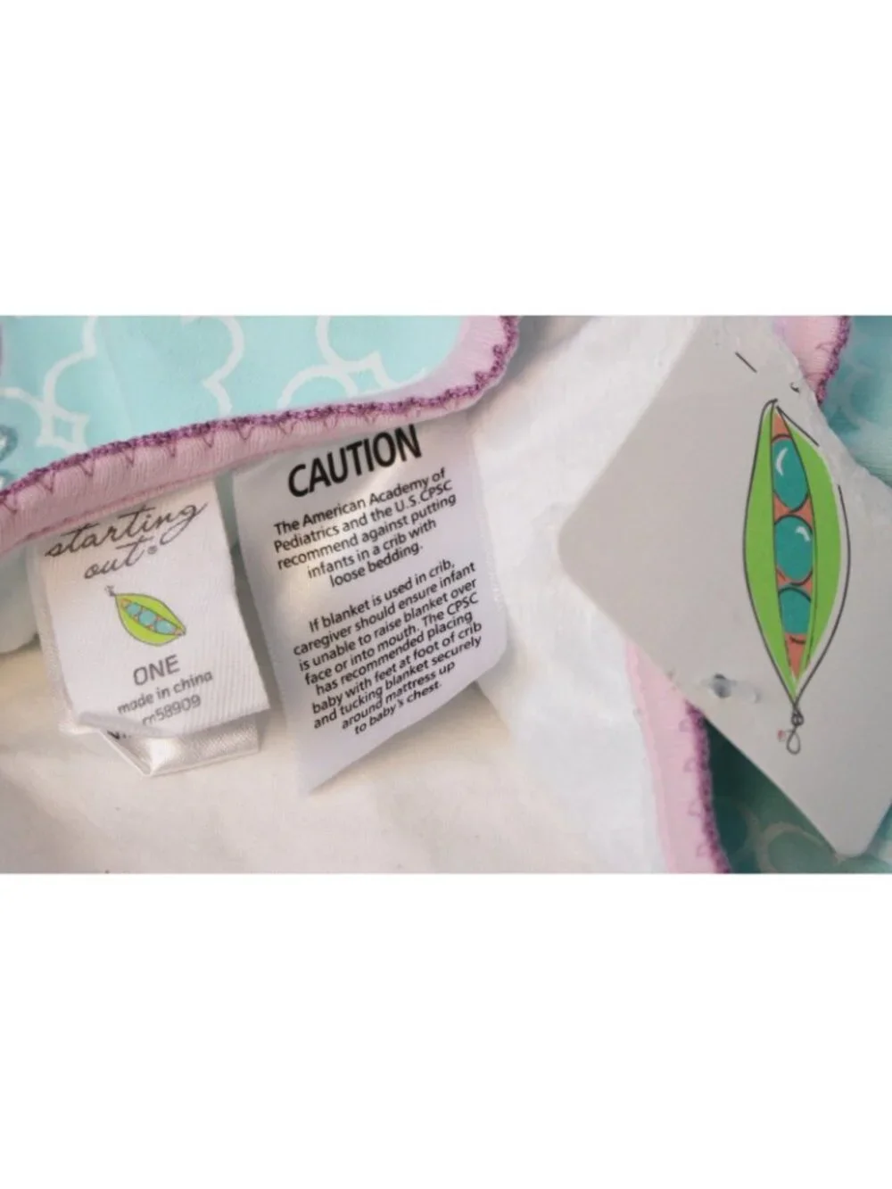 New Starting Out Baby Blanket Teal Pink Bird Minky Dots Lovey Pastel Girl Securi
